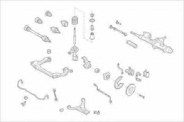 ZF PARTS AUDI80AVFZ004 Рульове управління; Підвіска колеса