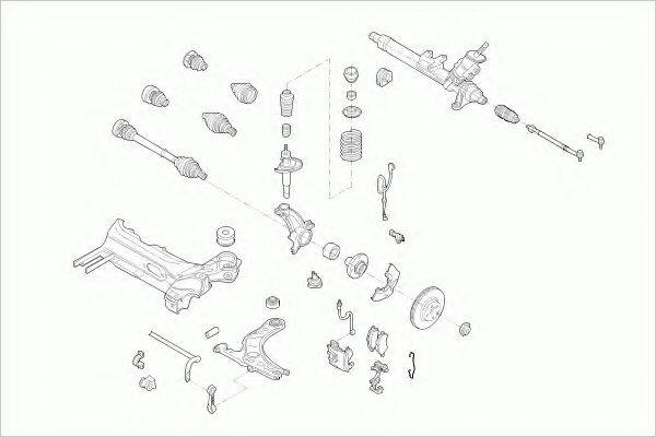 ZF PARTS AUDIA3FZ002 Рульове управління; Підвіска колеса