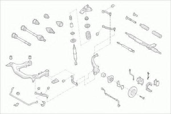 ZF PARTS VWPASSAFZ024 Рульове управління; Підвіска колеса