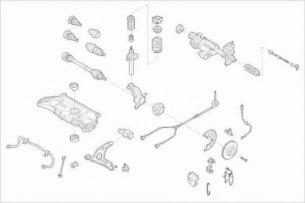 ZF PARTS VWTOURAFZ001 Рульове управління; Підвіска колеса