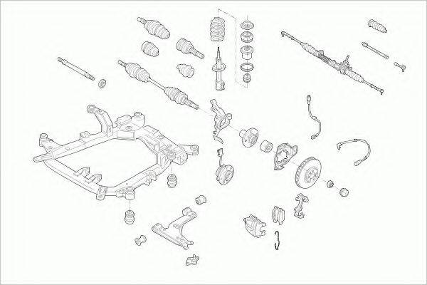 ZF PARTS OPELASTRAFZ023 Рульове управління; Підвіска колеса