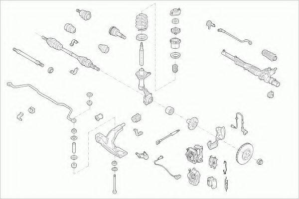 ZF PARTS OPELKADETFZ012 Рульове управління; Підвіска колеса