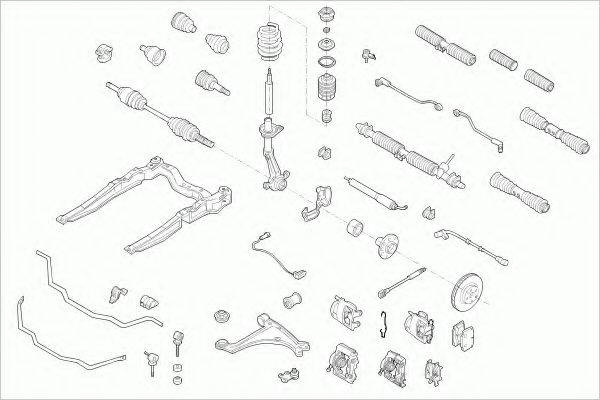 ZF PARTS OPELVECTRFZ012 Рульове управління; Підвіска колеса