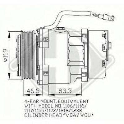 DIEDERICHS 7349000 Компресор, кондиціонер