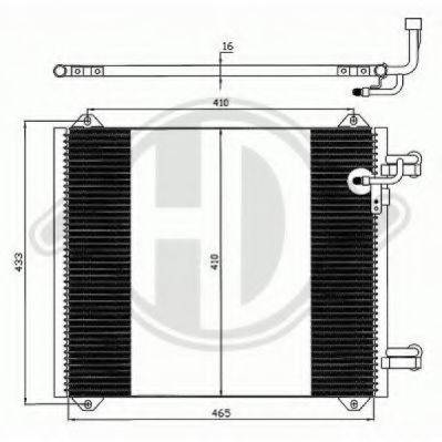 DIEDERICHS 8100500 Конденсатор, кондиціонер