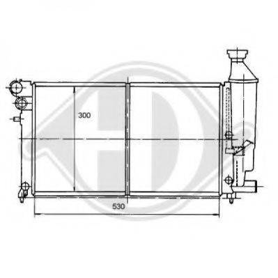 DIEDERICHS 8104104 Радіатор, охолодження двигуна
