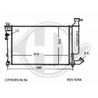 DIEDERICHS 8104198 Радіатор, охолодження двигуна