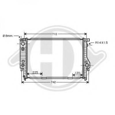 DIEDERICHS 8122206 Радіатор, охолодження двигуна