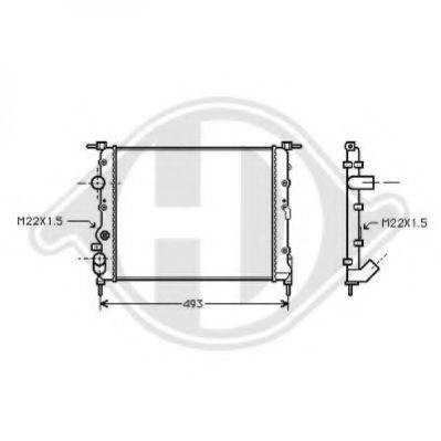 DIEDERICHS 8129193 Радіатор, охолодження двигуна