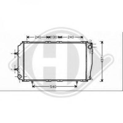 DIEDERICHS 8135113 Радіатор, охолодження двигуна
