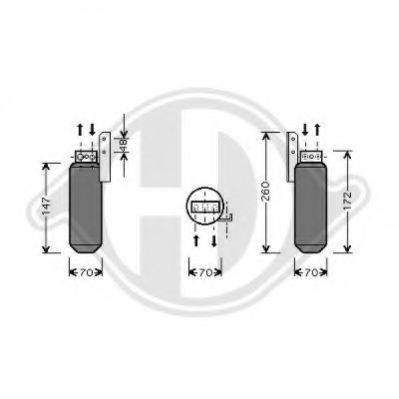 DIEDERICHS 8182403 Осушувач, кондиціонер