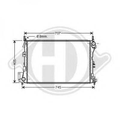 DIEDERICHS 8182507 Радіатор, охолодження двигуна