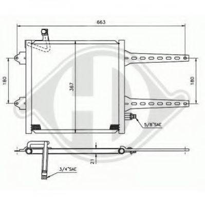 DIEDERICHS 8220300 Конденсатор, кондиціонер