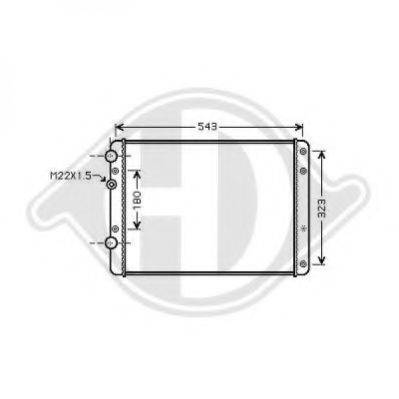 DIEDERICHS 8220405 Радіатор, охолодження двигуна