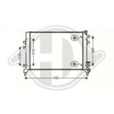 DIEDERICHS 8221505 Радіатор, охолодження двигуна