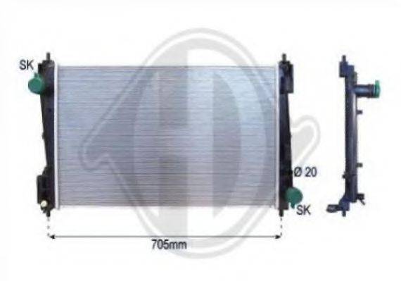 DIEDERICHS 8345604 Радіатор, охолодження двигуна