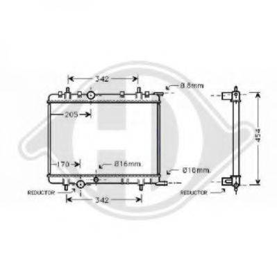 DIEDERICHS 8423405 Радіатор, охолодження двигуна