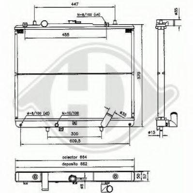 DIEDERICHS 8588007 Радіатор, охолодження двигуна