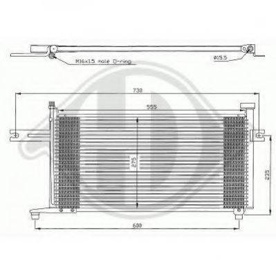 DIEDERICHS 8602300 Конденсатор, кондиціонер