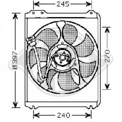 DIEDERICHS 8622105 Вентилятор, охолодження двигуна
