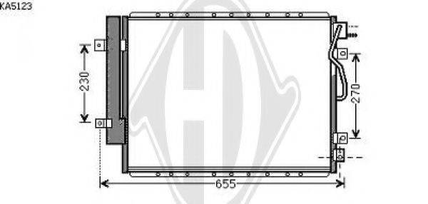 DIEDERICHS 8658510 Конденсатор, кондиціонер