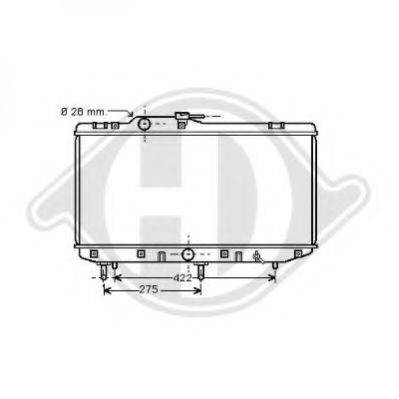DIEDERICHS 8663301 Радіатор, охолодження двигуна