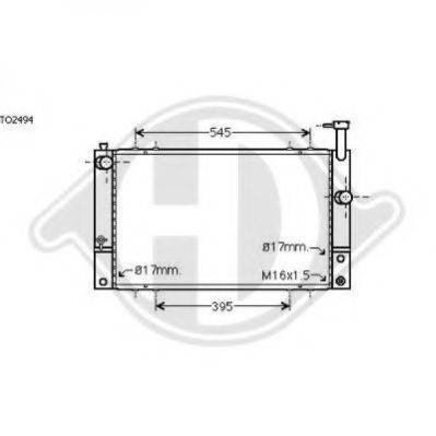 DIEDERICHS 8663502 Радіатор, охолодження двигуна