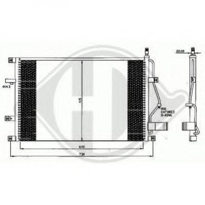 DIEDERICHS 8766000 Конденсатор, кондиціонер