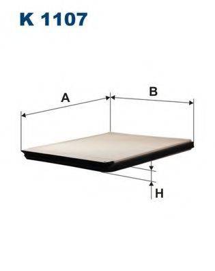 FILTRON K1107 Фільтр, повітря у внутрішньому просторі