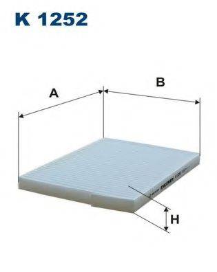FILTRON K1252 Фільтр, повітря у внутрішньому просторі