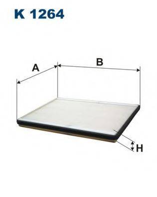 FILTRON K1264 Фільтр, повітря у внутрішньому просторі