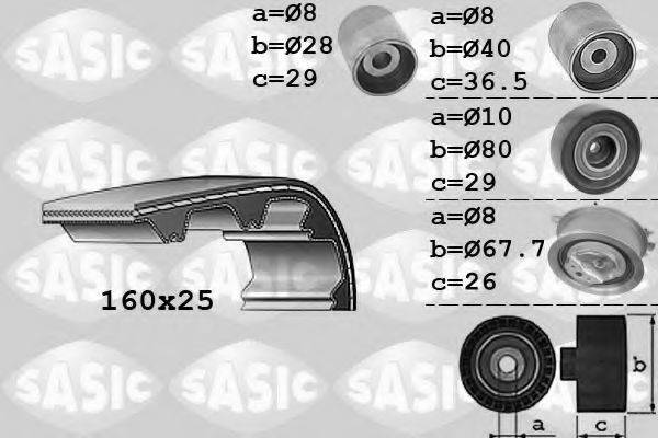 SASIC 1756059 Комплект ременя ГРМ