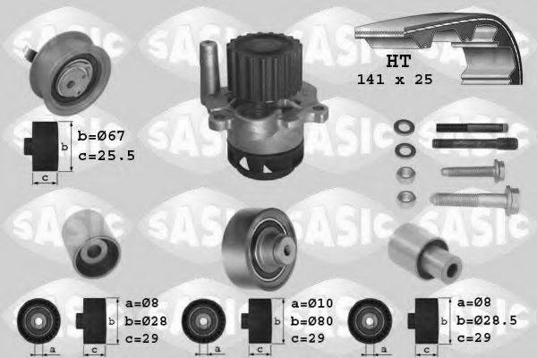 SASIC 3906089 Водяний насос + комплект зубчастого ременя