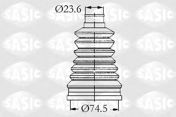 SASIC 2933113 Комплект пильника, приводний вал