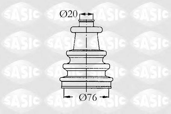 SASIC 4003405 Комплект пильника, приводний вал