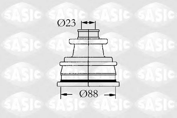 SASIC 4003429 Комплект пильника, приводний вал