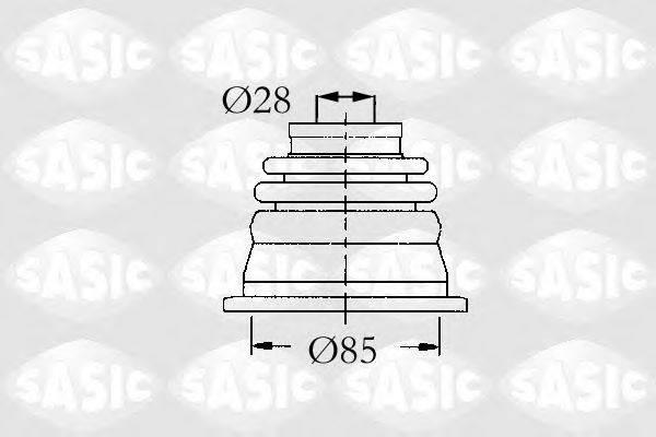 SASIC 4003451 Комплект пильника, приводний вал