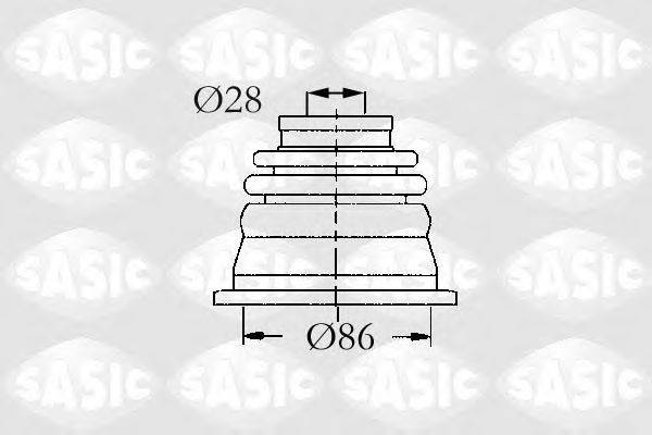 SASIC 4003464 Комплект пильника, приводний вал