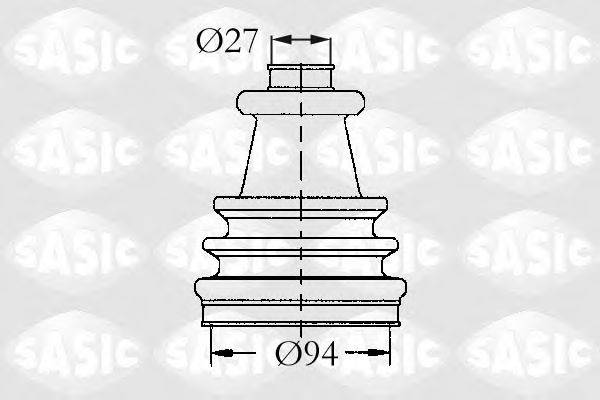 SASIC 4003417 Комплект пильника, приводний вал