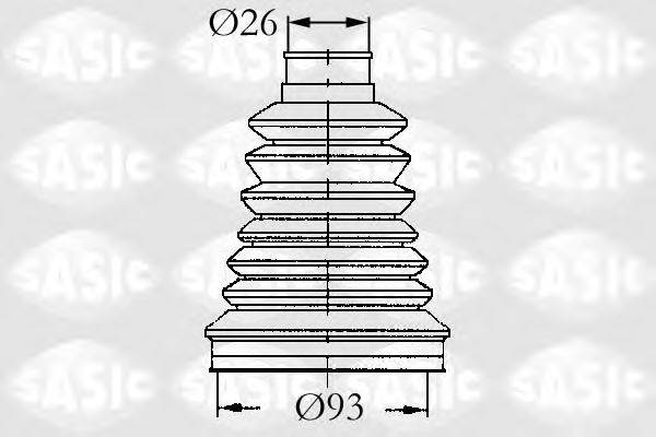 SASIC 4003442 Комплект пильника, приводний вал