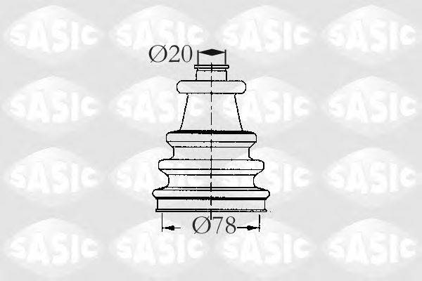 SASIC 2933163 Комплект пильника, приводний вал