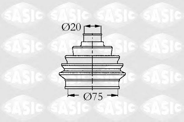 SASIC 9004600 Комплект пильника, приводний вал