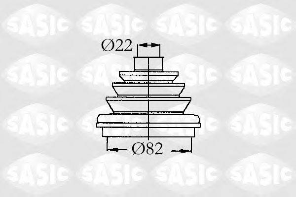 SASIC 9004683 Комплект пильника, приводний вал