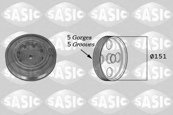 SASIC 2154015 Ремінний шків, колінчастий вал