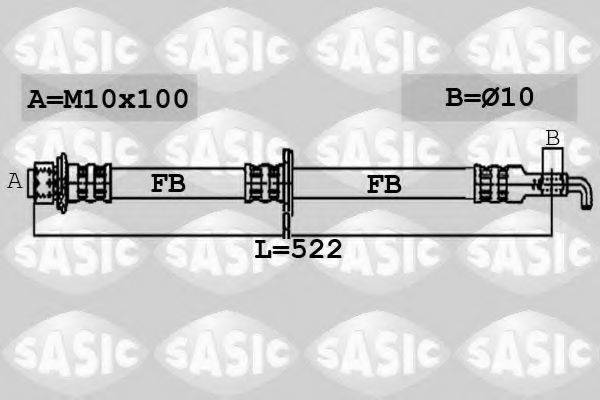 SASIC 6600036 Гальмівний шланг