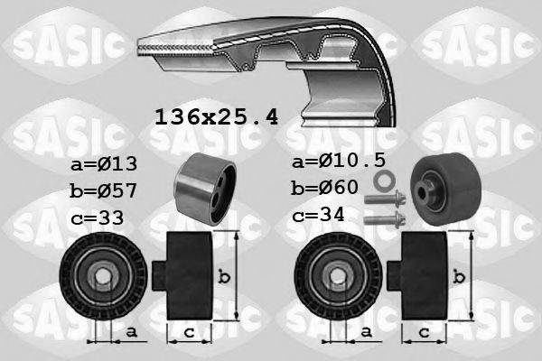 SASIC 1750035 Комплект ременя ГРМ