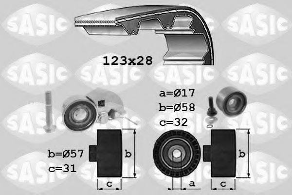 SASIC 1756030 Комплект ременя ГРМ