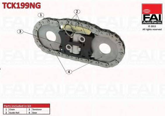 FAI AUTOPARTS TCK199NG Комплект мети приводу розподільного валу