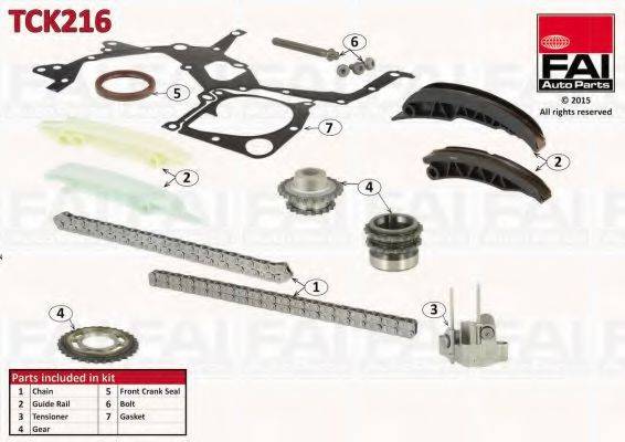 FAI AUTOPARTS TCK216 Комплект мети приводу розподільного валу