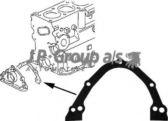 JP GROUP 1119100300 Прокладка, кришка картера (блок-картер двигуна)